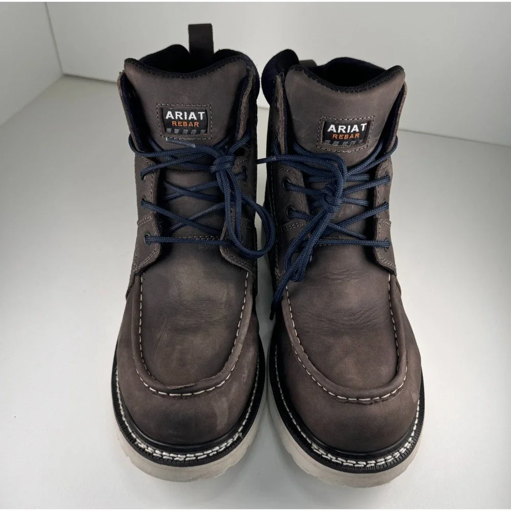 ARIAT Rebar EH Wedge Moc Toe Waterproof Work Boot Mens 8.5 Womens 10B 10035770